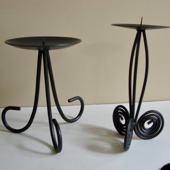 8 Black Candle Tealight Holders Metal Dragonfly Whimsigoth Goth Decor - Picture 7 of 15